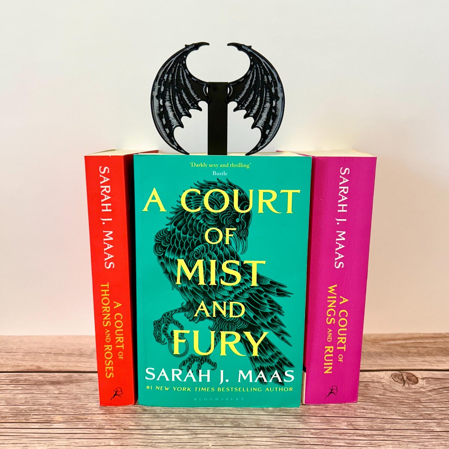 Bat Wings Book Topper RHYSAND|ACOTAR | Court of Thorns and Roses | Book Mark| Book Insert | Book Decor| Bookshelf Decor | Bookish| Book Halo