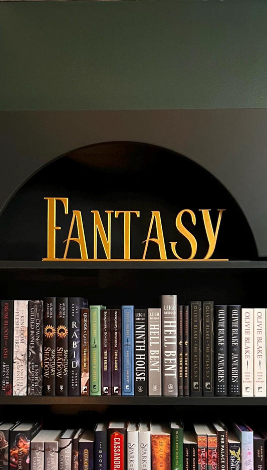 LARGE Library Legends | Category Classifiers | lettering | Book Lover | Sign | Bookshelf | Reading | Bookshelf Labels | Book words