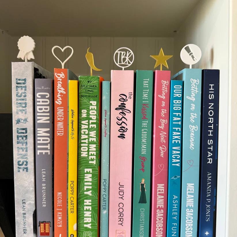 BOOK HALOS 5 PACK| Book Topper |Book Decor |Book Mark| Book Insert | Library Decorations | Bookshelf Decor | Book Lover Gift | 3D Printed
