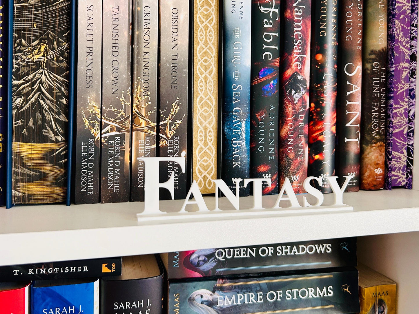 WHITE LIBRARY LEGENDS | Genre Signs | Bookshelf Signs | Bookish Gifts | Book Label| Reading | Bookshelf Labels | Book words