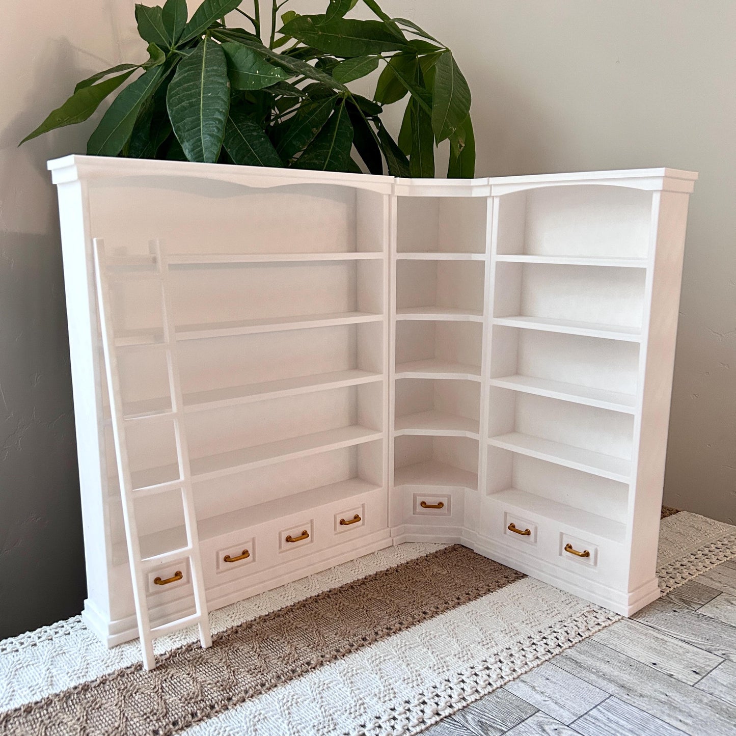 1/6 scale Mini Library | Mini bookshelf | Mini books | Mini Book Display