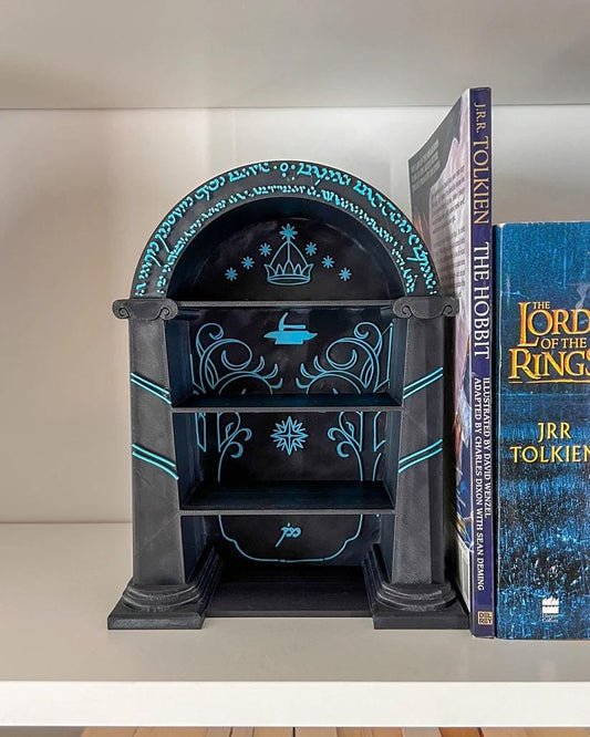 Doors of Durin Bookshelf | Library Bookend | Miniature