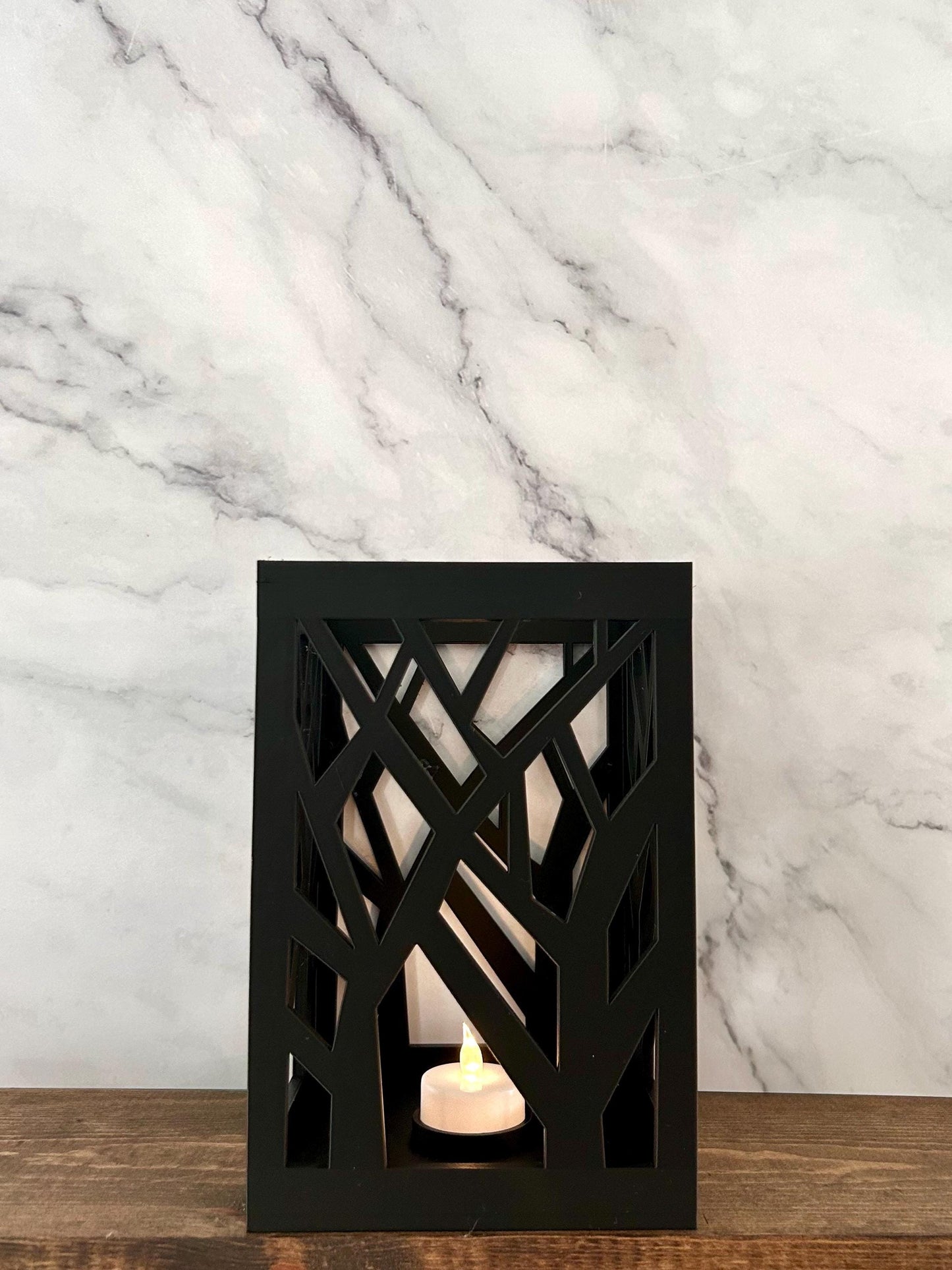 Glowing Tree Bookend (& Free Tealight) | Tealight Lamp | Tree Bookshelf Bookend | Shelf Decor |